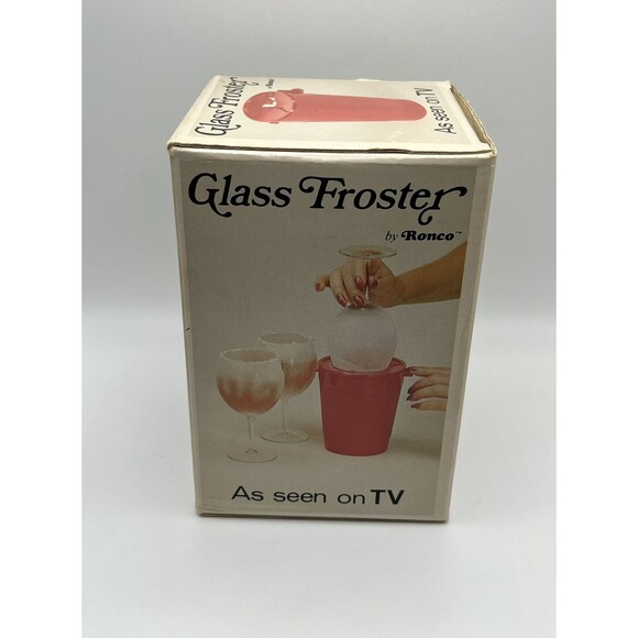Vintage Ronco Glass Froster In Box 1975 As Seen On TV Empty Canister Used - Picture 7 of 9